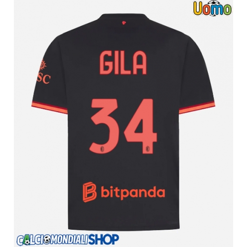 Maglie da calcio AC Milan Mario Gila #34 Terza Maglia 2026-27 Manica Corta